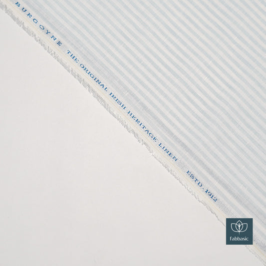 Burgoyne Premium Linen 70 Lea Shirting - Eucalyptus Green (NEW)